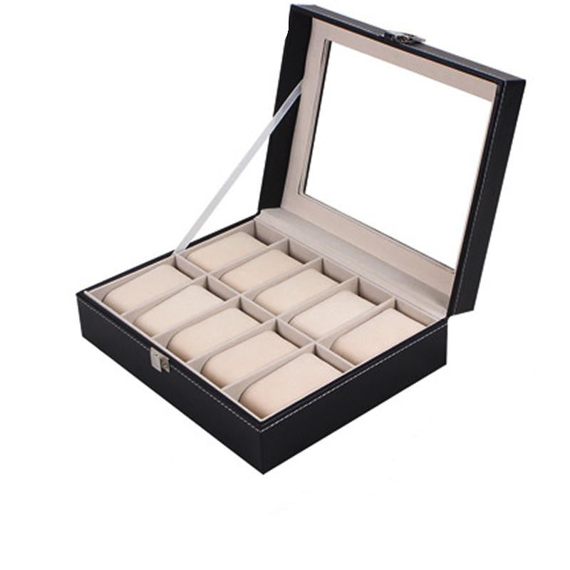 Leather Watch Storage Box for 2 to 24 Watches