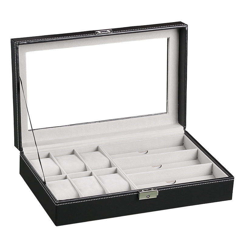 Leather Watch Storage Box for 2 to 24 Watches