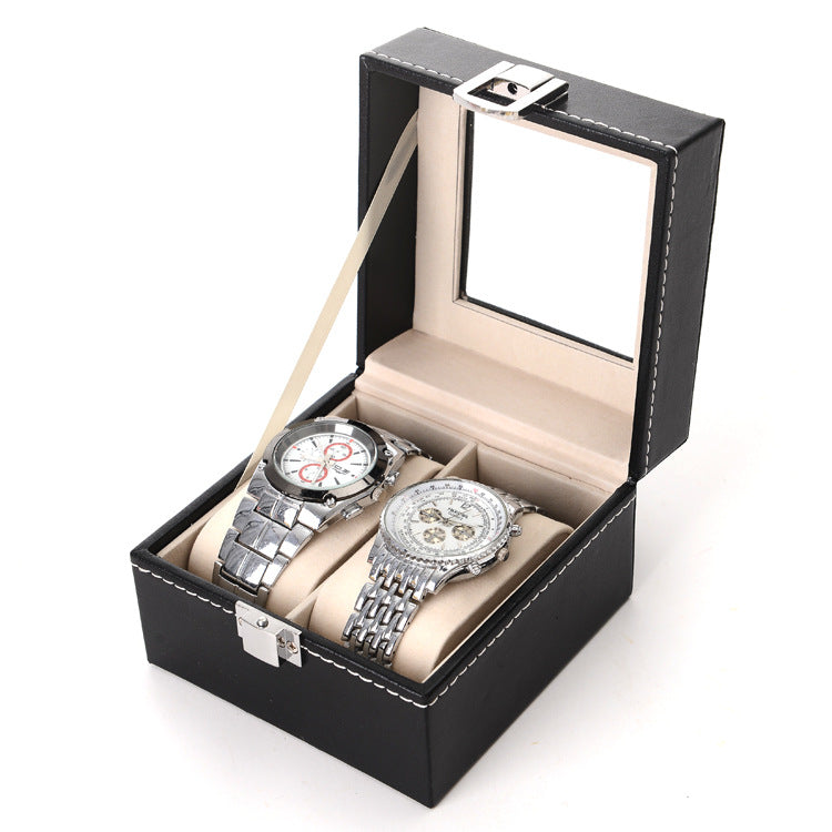 Leather Watch Storage Box for 2 to 24 Watches