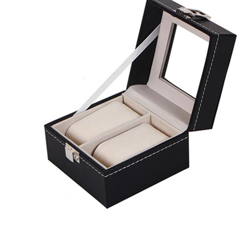 Leather Watch Storage Box for 2 to 24 Watches